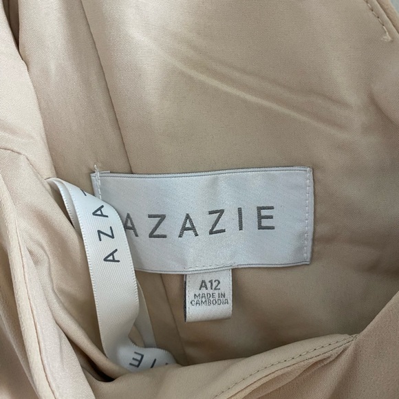Azazie Janine Dress Champagne A12 - Picture 5 of 5